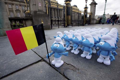 Los pitufos te esperan en Bruselas hasta septiembre