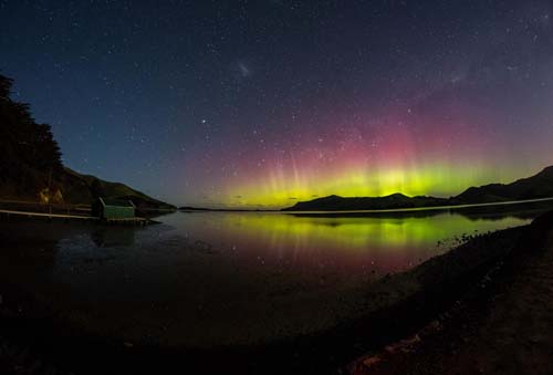 Auroras boreales, pero en el sur
