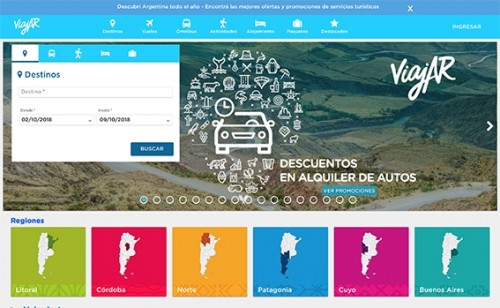 El nuevo portal ViajAR, en cinco puntos
