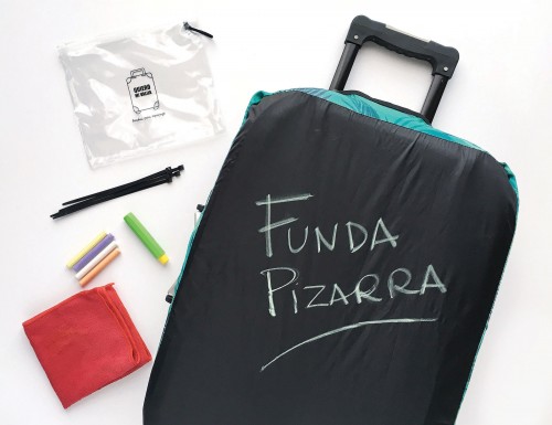 Una funda para escribir tu nombre sobre tu valija