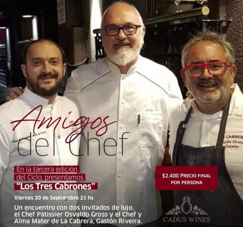 Una cena con tres chefs de excepción en el hotel Sofitel de Cardales