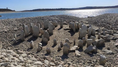 Una sequía reveló el Stonehenge español 