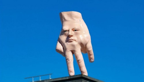 La mano con cara de Nueva Zelanda