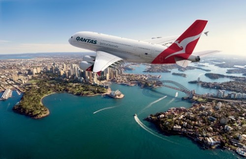 Qantas: no quiere distanciamiento en sus aviones