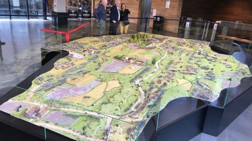 Una maqueta reconstituye la batalla de Waterloo