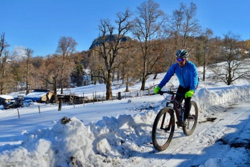 El Camino de los Siete Lagos en bici, también en invierno