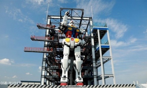 Gundam, el robot más grande el mundo, en Yokohama