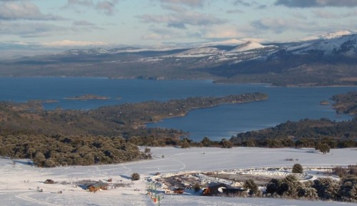 Momentos de nieve en Neuquén