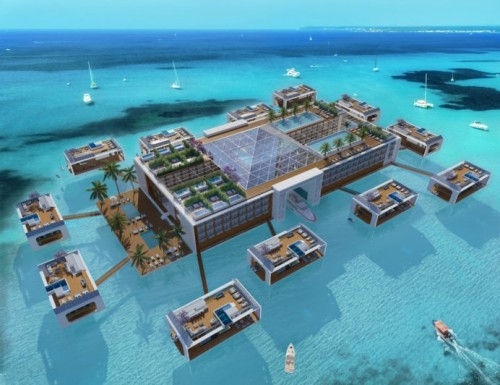 Construirán un complejo hotelero flotante en Dubai