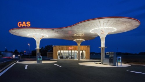 Regreso al futuro en esta estación de servicio eslovaca