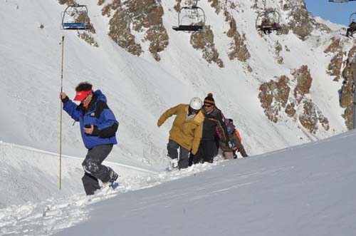 Protección contra avalanchas en el centro de esquí de Esquel 
