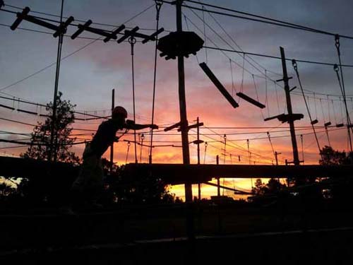 Horario nocturno de verano en el parque aéreo EucaTigre
