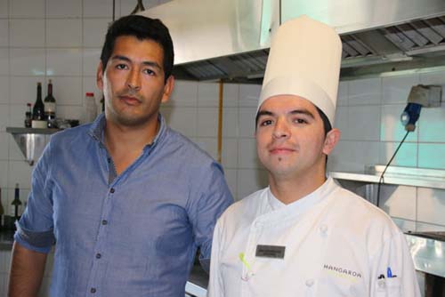 Sebastián Acosta, Subgerente y Gerente de Alimentos y Bebidas y José Vergara Díaz, Chef de cocina
