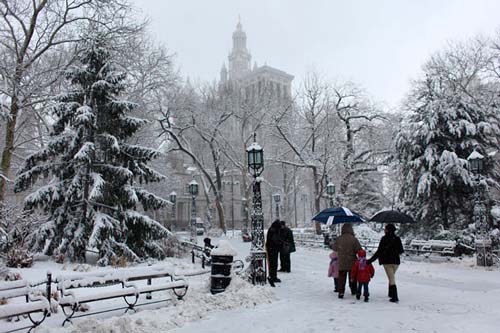 Un invierno fuera de lo común en la Gran Manzana
