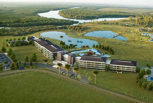 Un resort all inclusive termal y un club de golf
