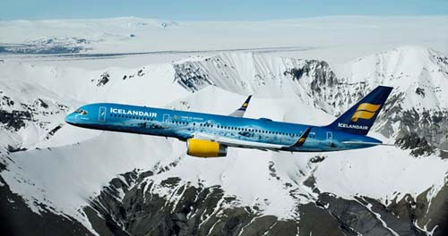 La compañía islandesa dedica uno de sus aviones al mayor glaciar de Europa
