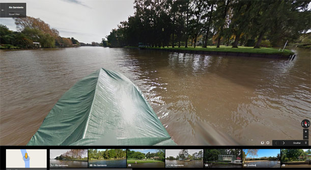 Tigre se visita con Google Street View
