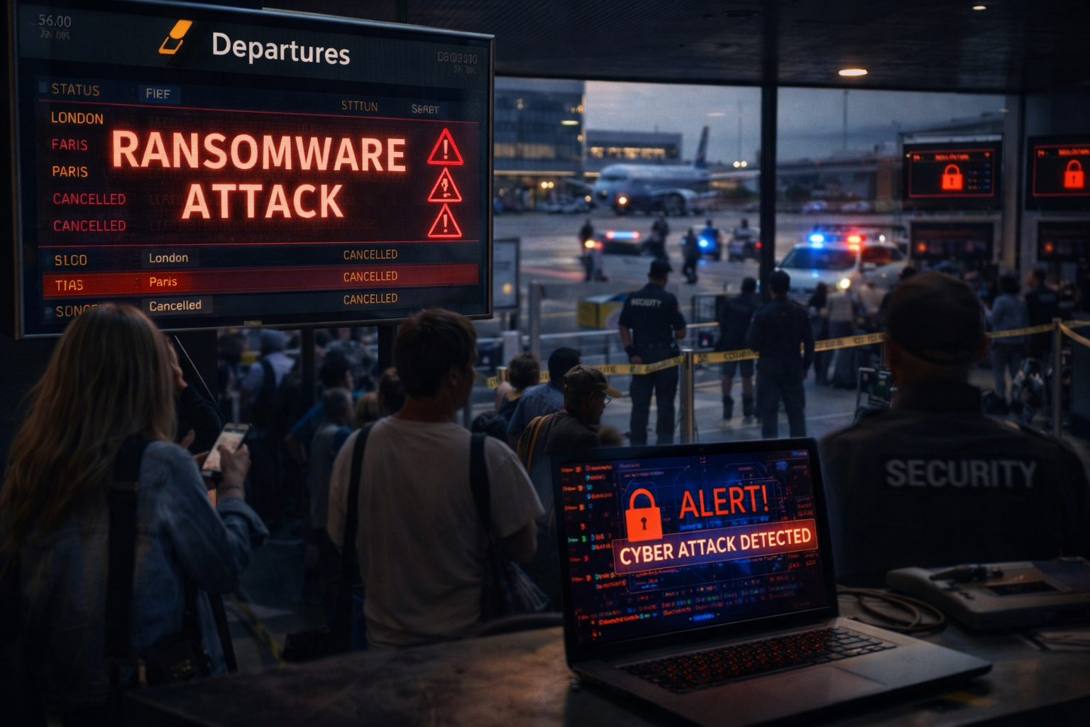 Ciberataques y ransomware en aeropuertos: por qué el sector aéreo es un punto débil de la seguridad digital