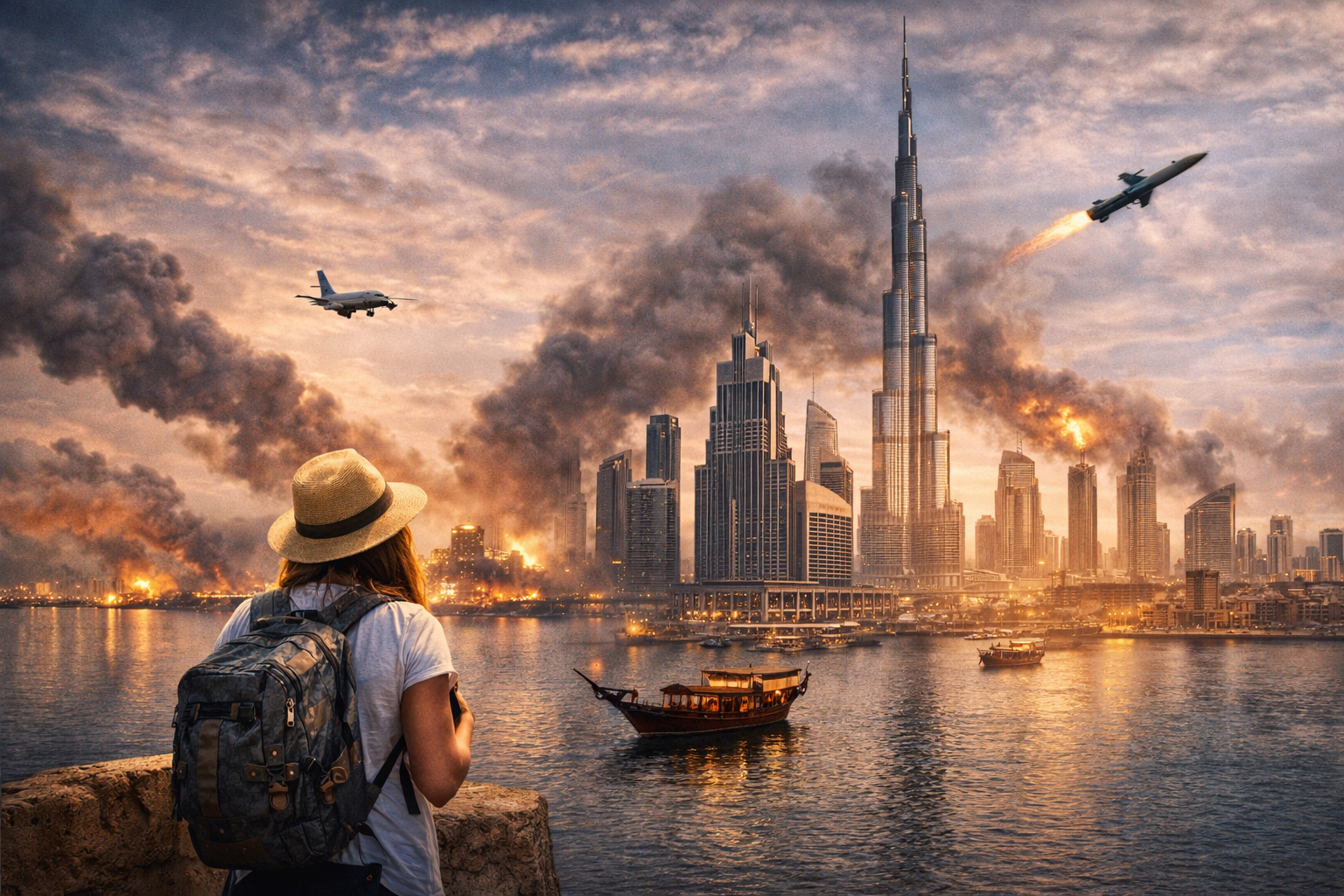 Los Emiratos, del paraíso y el lujo al infierno y las bombas