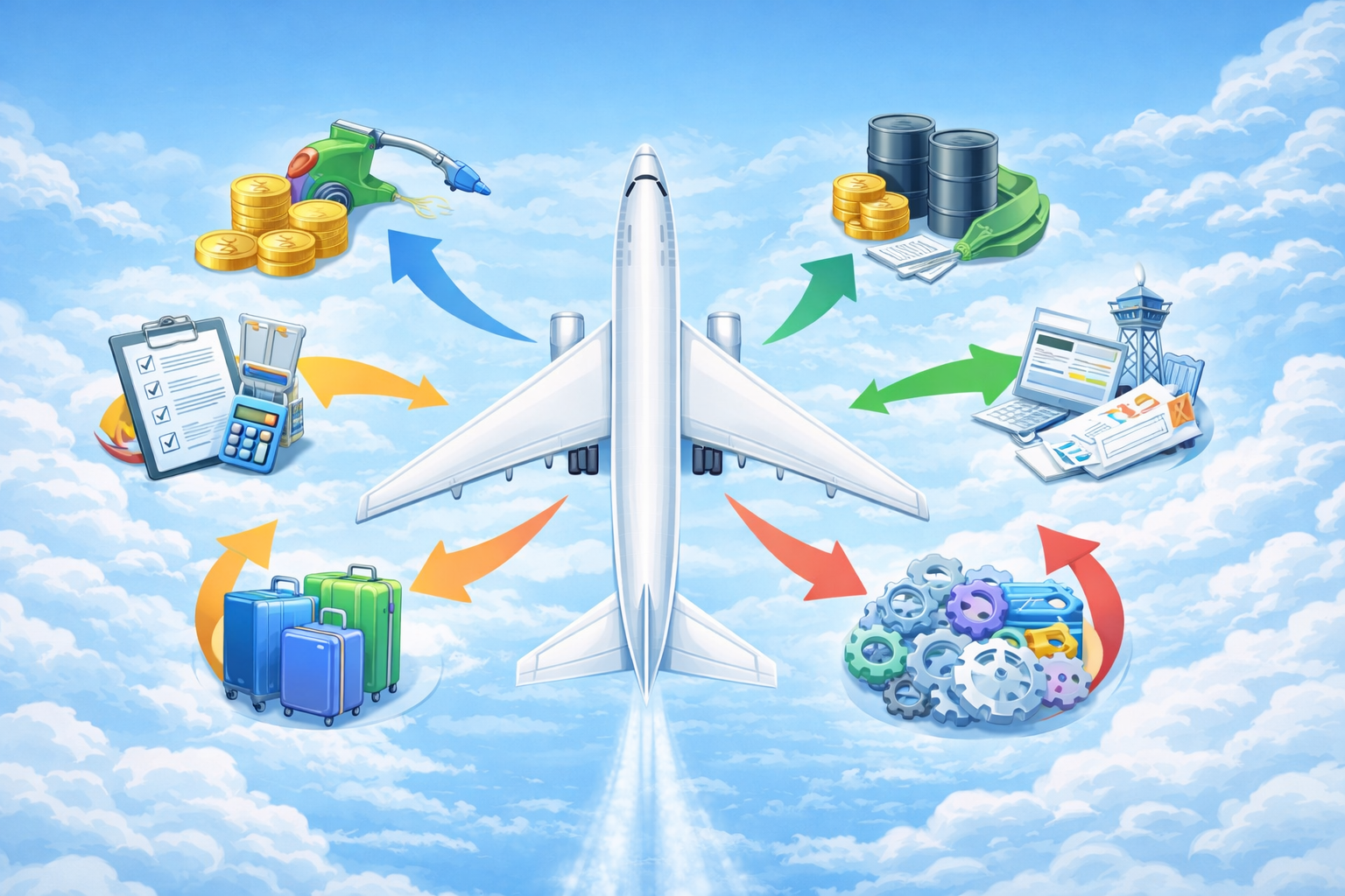 ¿Qué es lo que se paga con el precio de un pasaje aéreo? La economía detrás de las tarifas de un vuelo