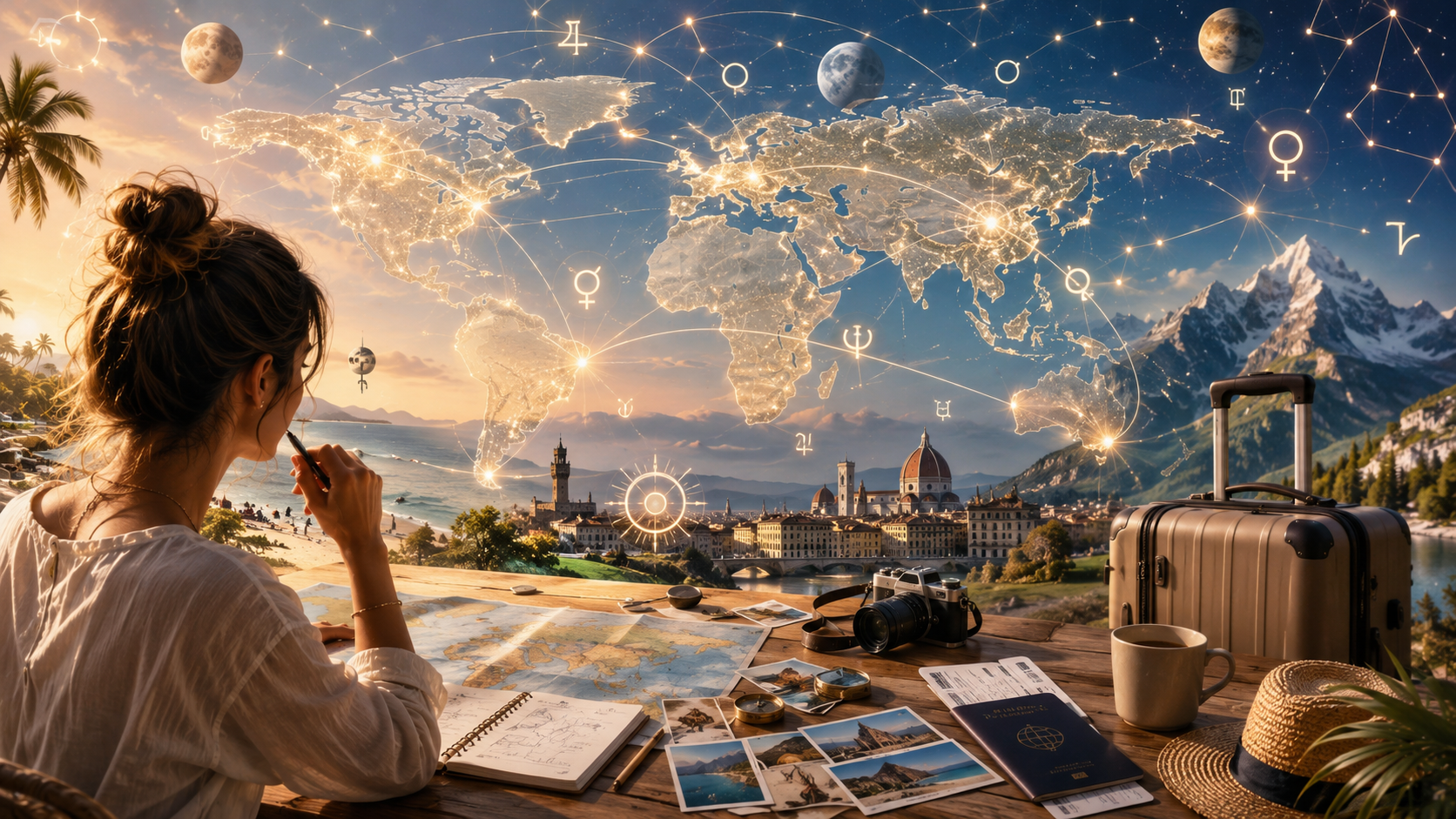 Astrocartografía, la tendencia viajera que propone elegir destino según el mapa astral