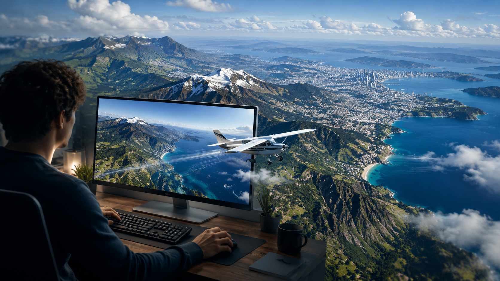 Google Earth suma un simulador de vuelo gratuito para recorrer el mundo desde el navegador