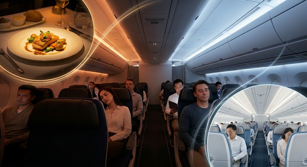 La iluminación de cabina se convierte en una nueva herramienta comercial para las aerolíneas