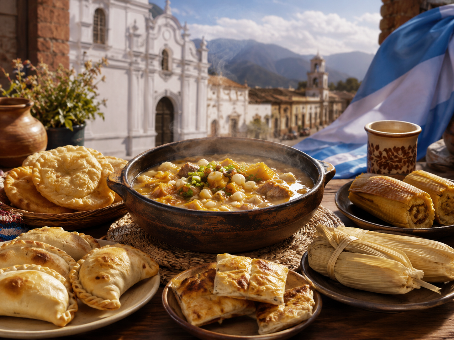 Locro, empanadas y pastelitos: platos patrios para viajar por la Argentina