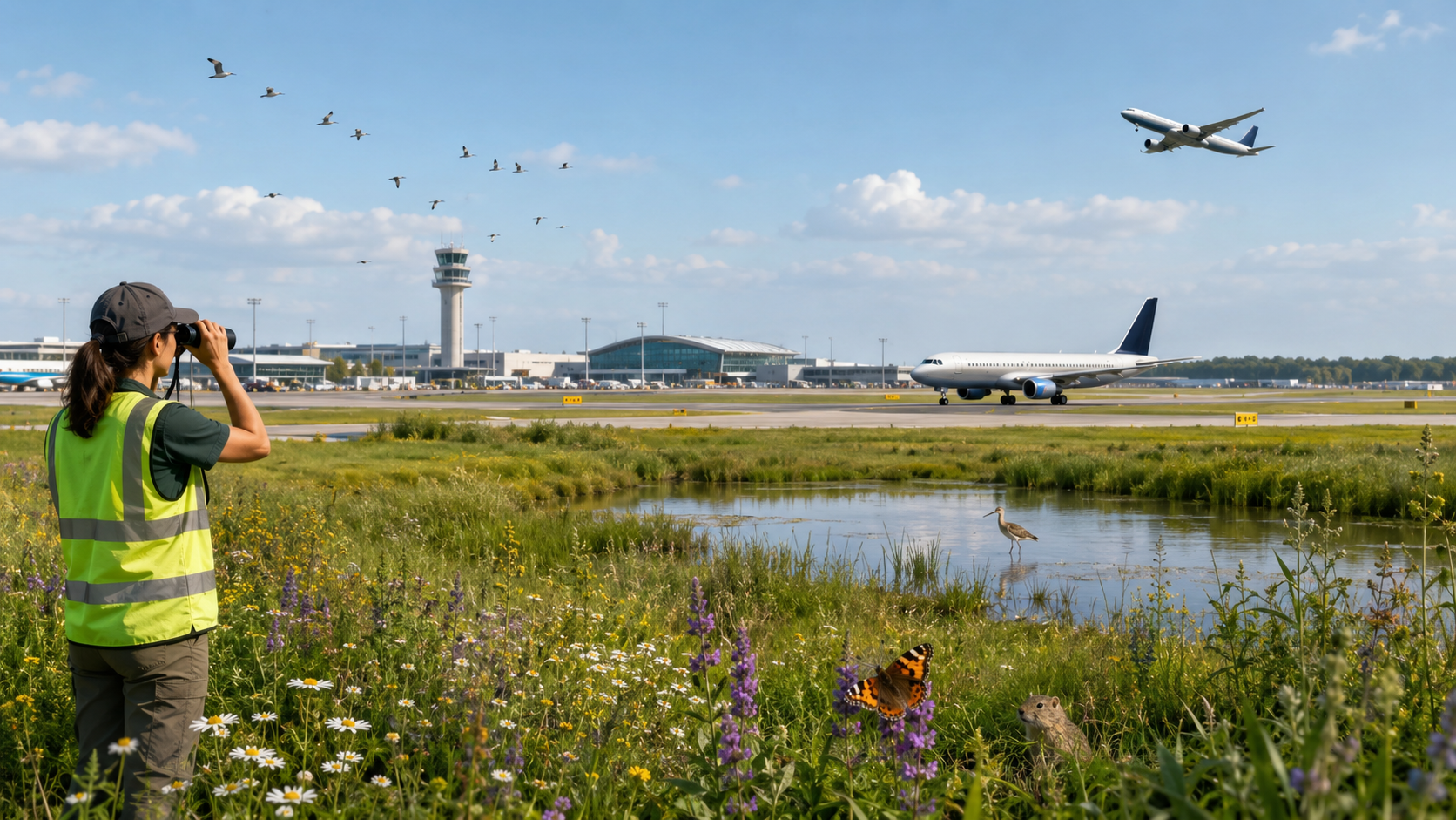 Aeropuertos y biodiversidad: cuando las pistas también pueden ser refugios para la fauna