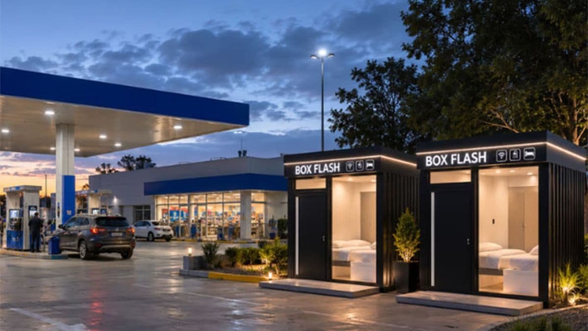 ¿Dormir en una estación de servicio? Se vienen las mini habitaciones a la Argentina