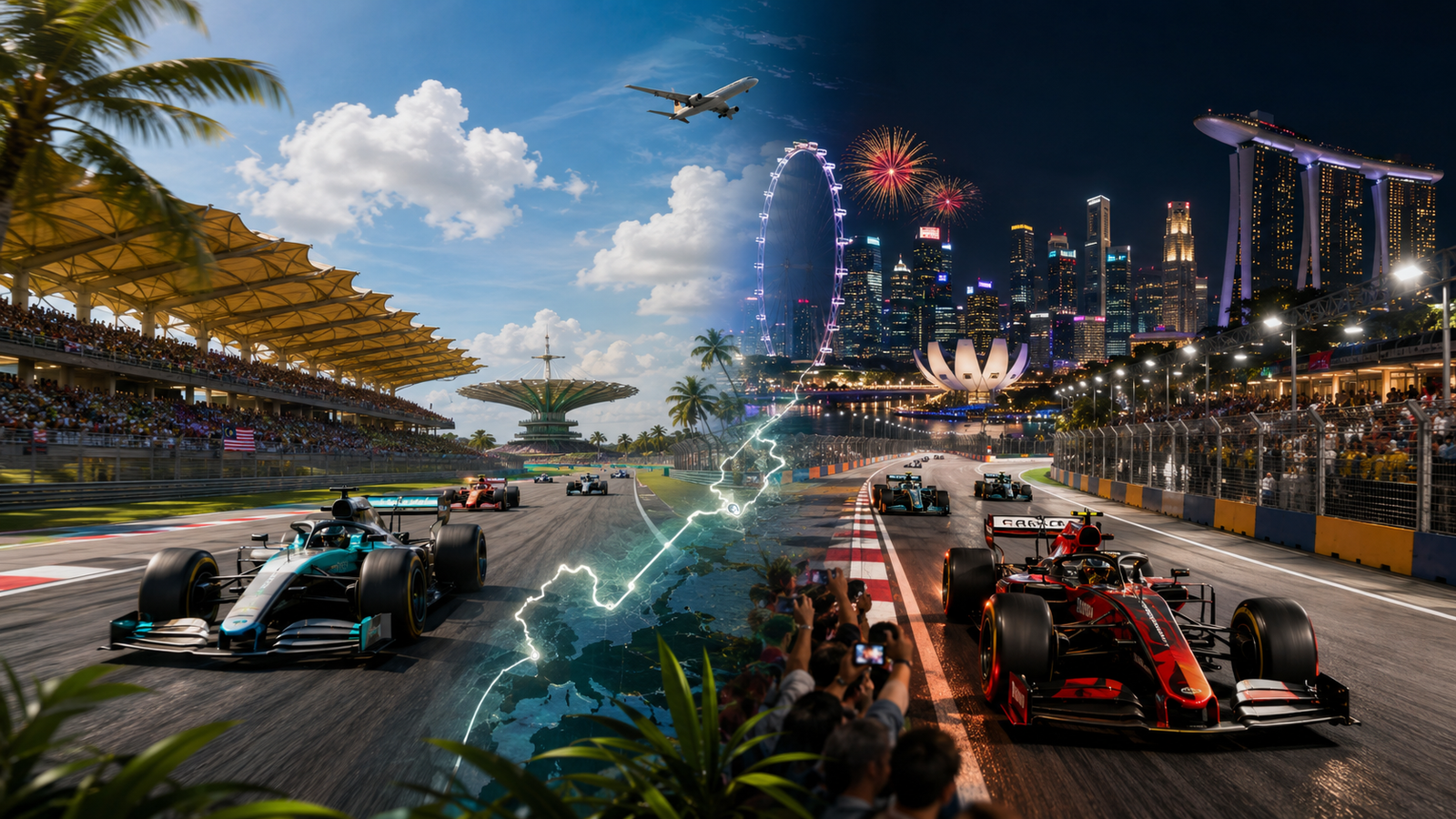Malasia y Singapur, dos Grandes Premios de Fórmula 1 en una semana y a menos de 350 kms de distancia