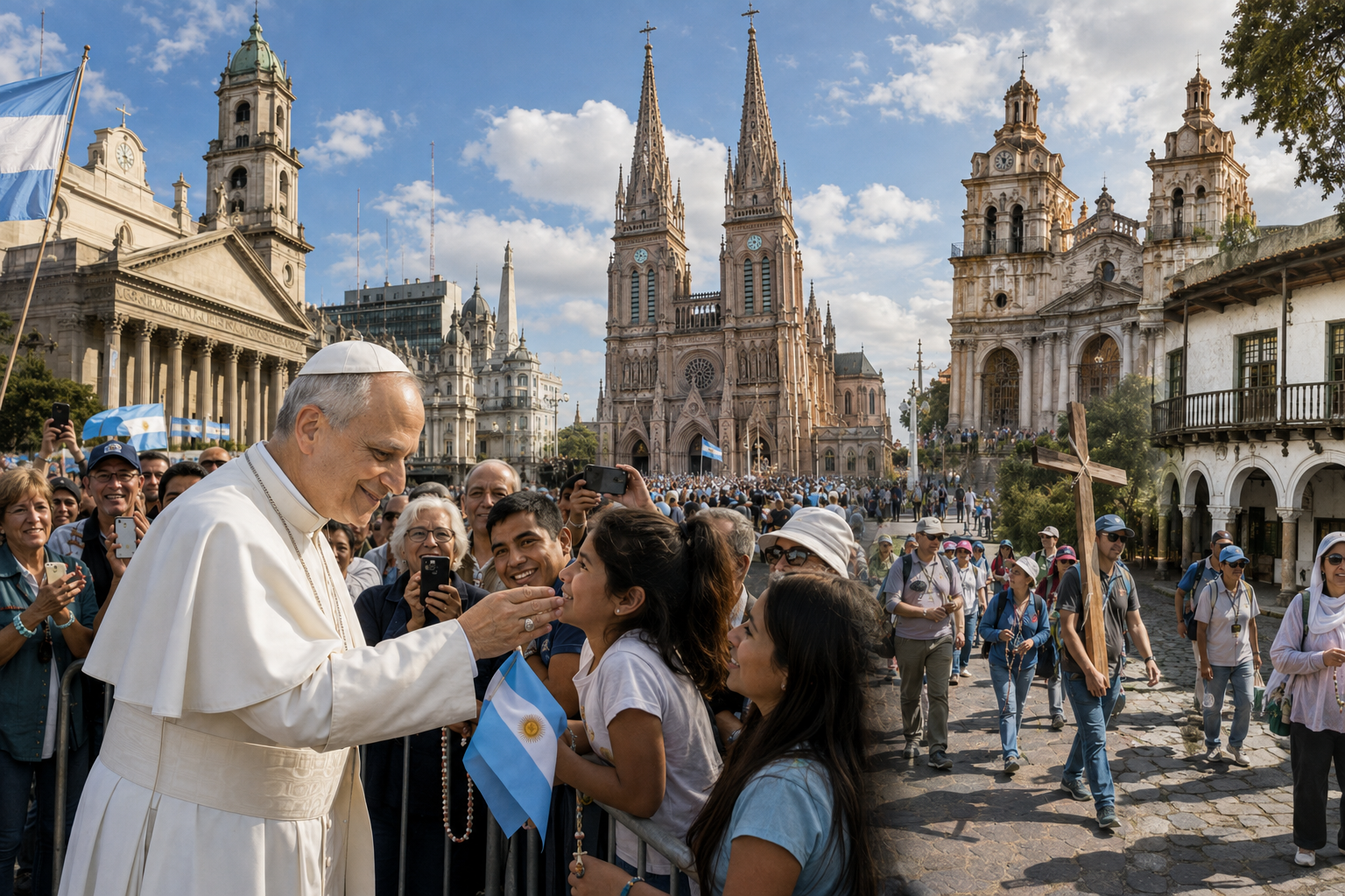 Anticipando la visita de León XIV en la Argentina: una ruta de turismo religioso por Buenos Aires, Luján y Córdoba