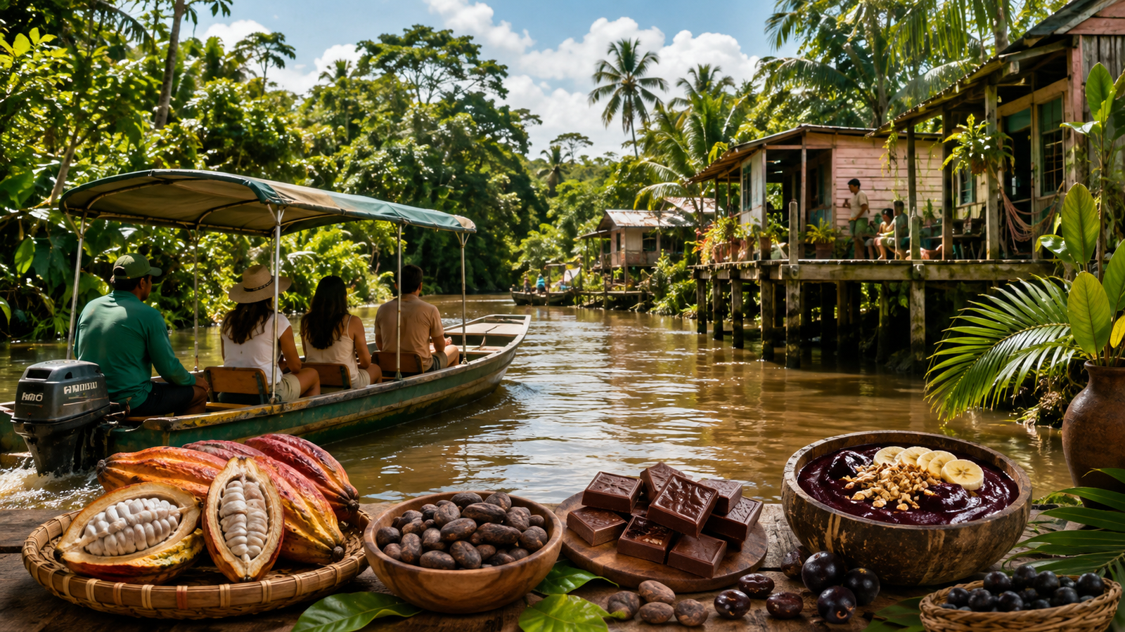Del cacao al chocolate en la Amazonia: la ruta gastronómica que comienza en Belém y cruza hasta la Isla de Combu