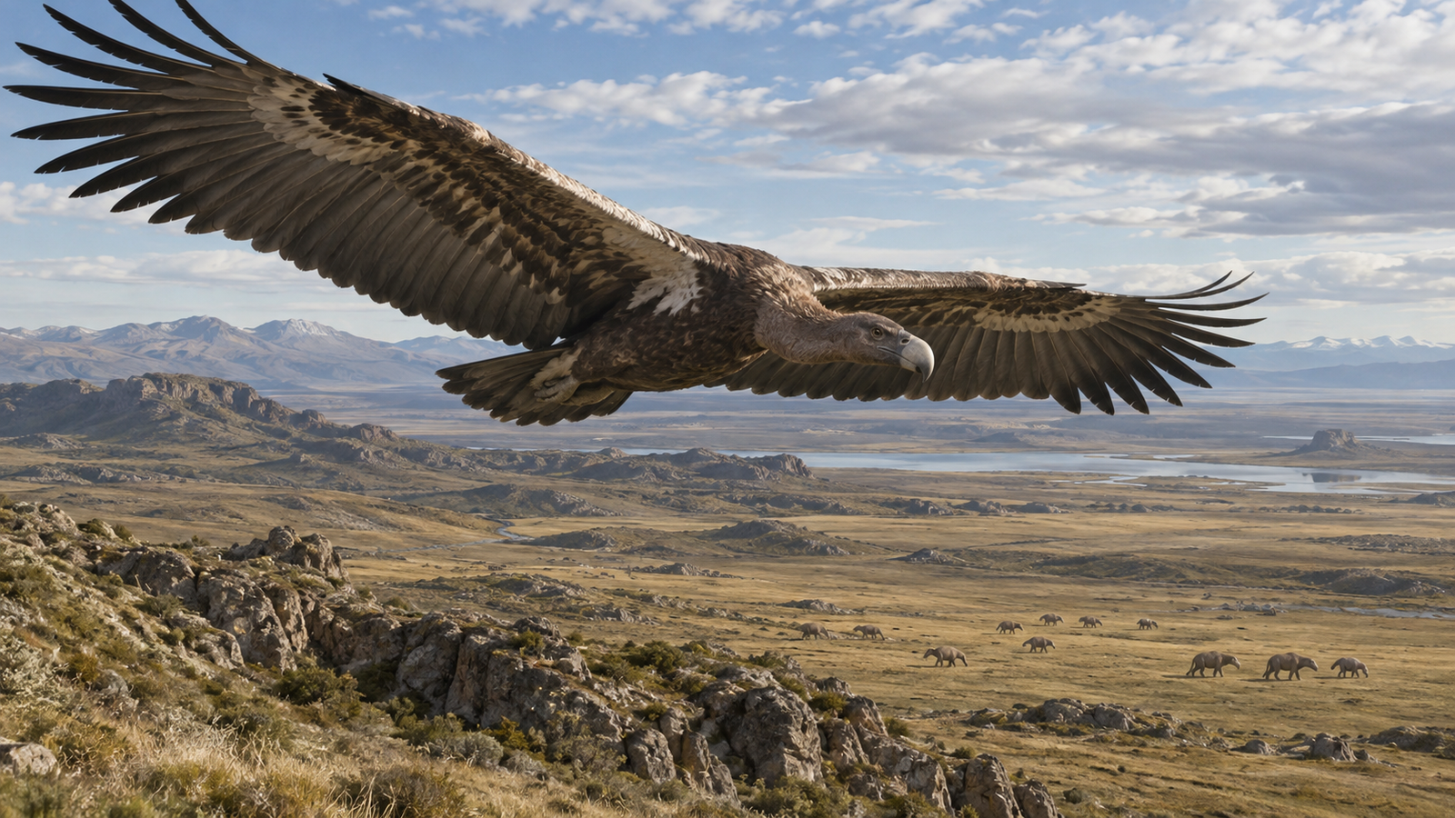 Argentavis magnificens: fue la mayor ave voladora de la historia de la tierra y vivió entre las pampas y los Andes
