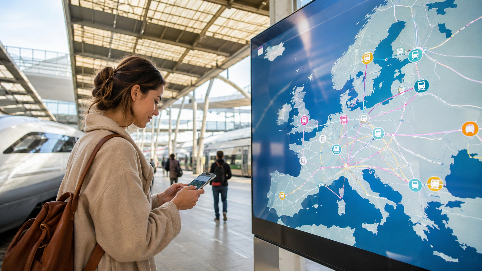 El “Flightradar de los trenes”: el nuevo mapa que permite seguir viajes ferroviarios por Europa