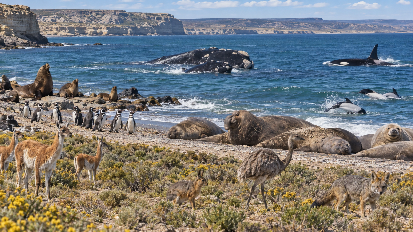 Octubre es el mes de la “fauna total” en Puerto Madryn