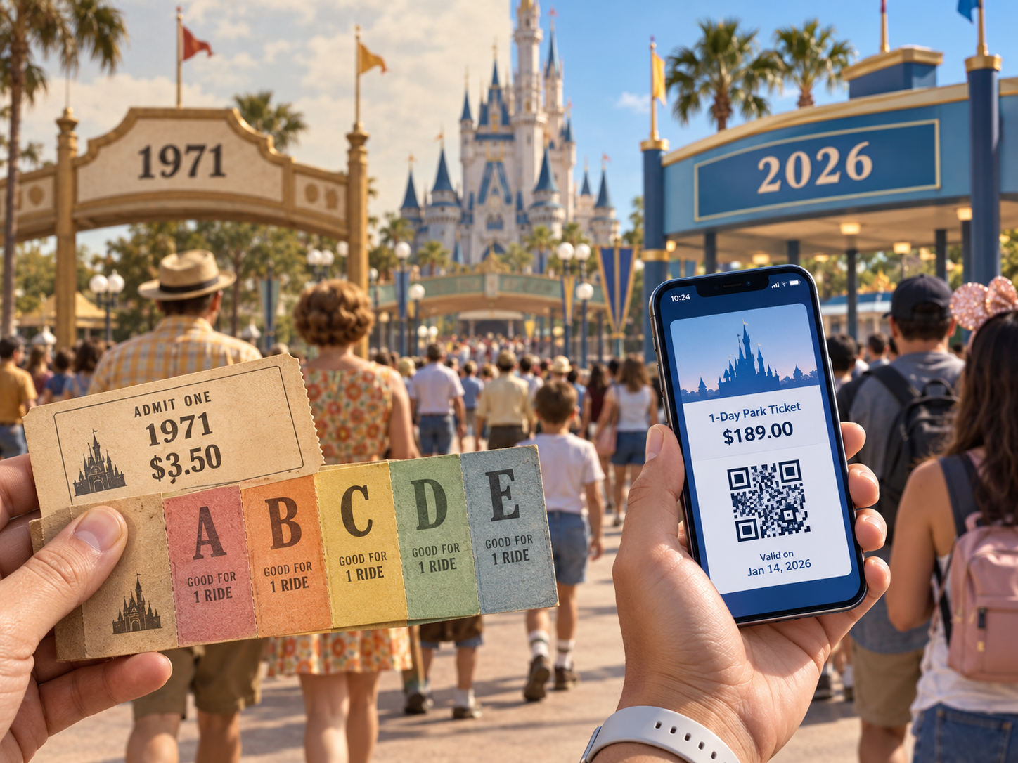 ¿Disney se volvió caro solo por la inflación? Qué hay detrás del valor de una entrada que pasó de US$3,50 a más de US$200
