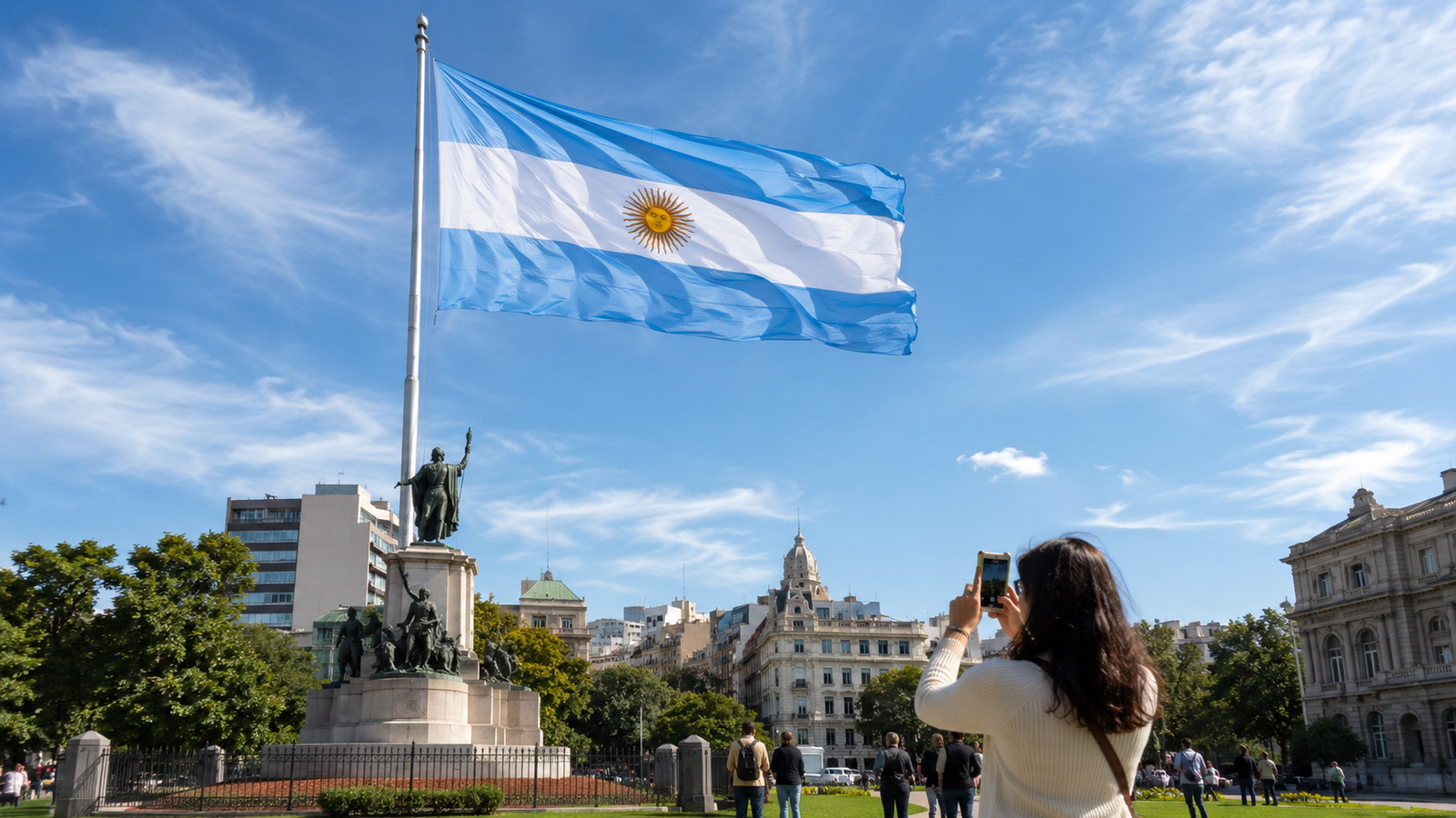 Una bandera que no se enreda: la innovación argentina que busca mejorar la imagen de monumentos y destinos turísticos