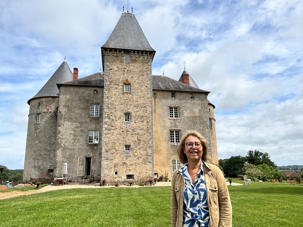 Agnès René, propietaria del Castillo de Brie (Francia)
