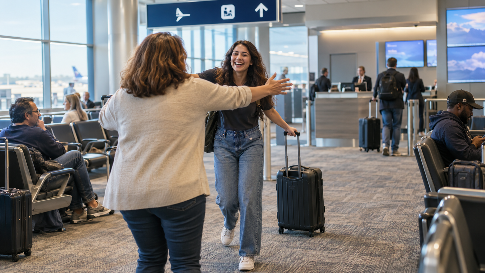Estados Unidos vuelve a permitir llegar hasta la puerta de embarque sin tener un pasaje