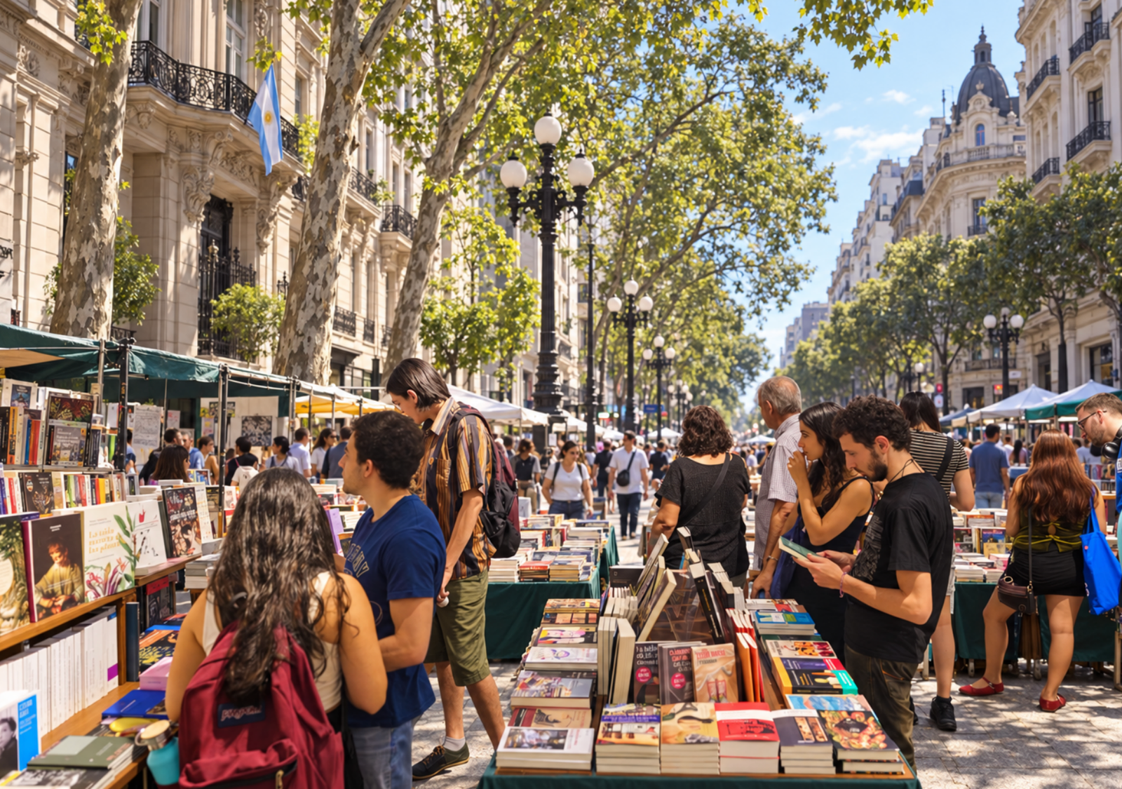 Este fin de semana, la Avenida de Mayo tendrá su primera Feria de Libros a cielo abierto