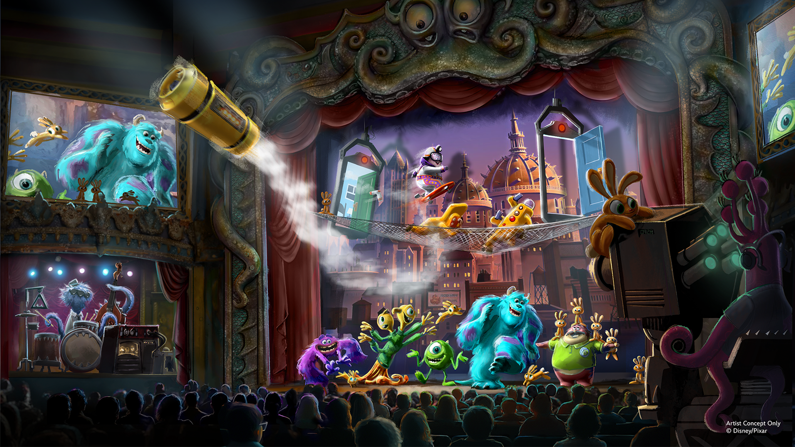 Monstropolis toma forma en Disney World: así será la nueva tierra de Monsters, Inc. que abrirá en 2027